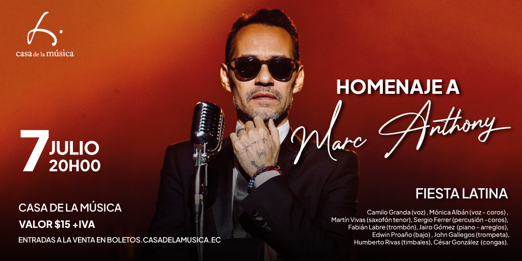 HOMENAJE A MARC ANTHONY – Casa de la Música